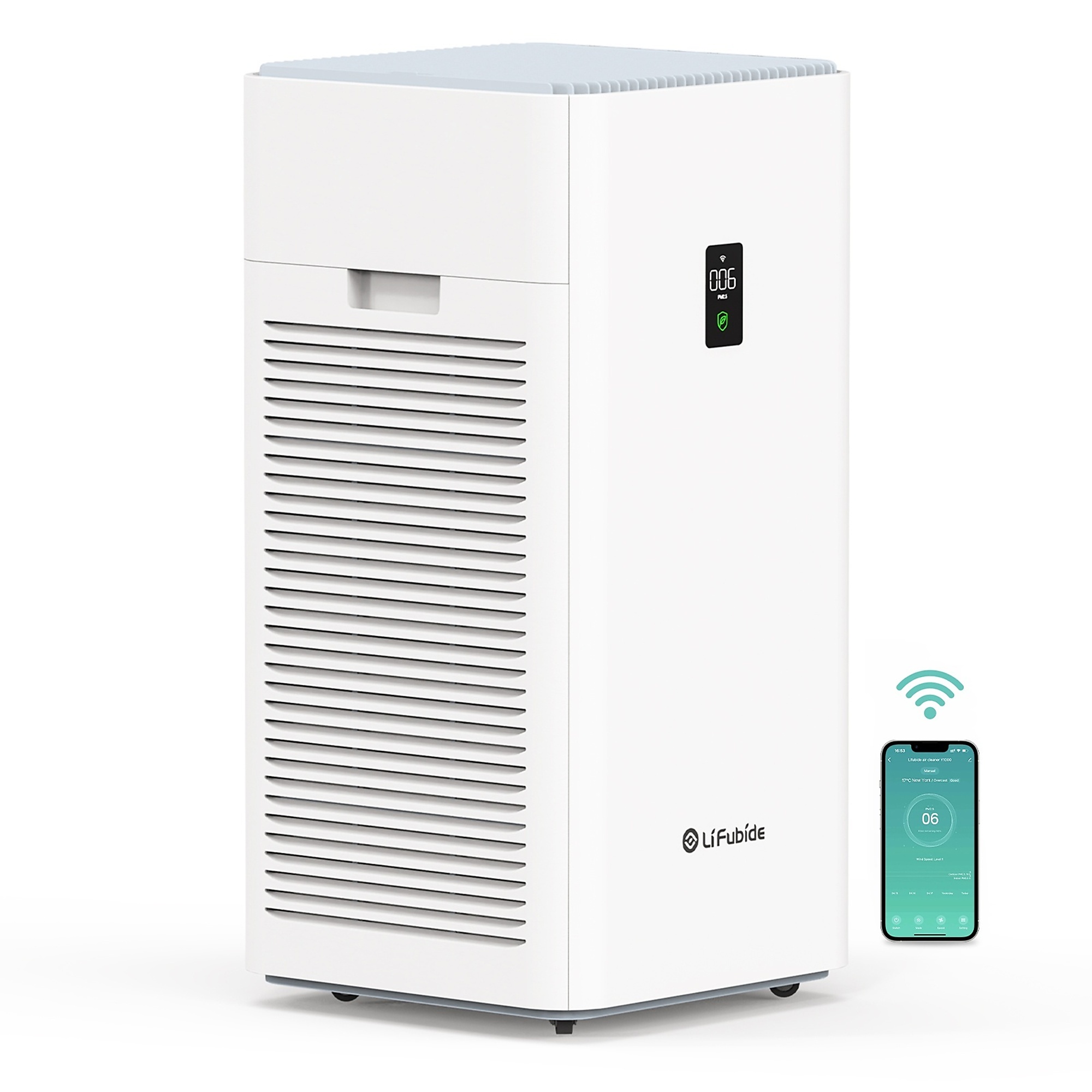 EdenDirect HEPA Whole House Air Purifier — 4555 Sq. Ft., Automatic Shutoff, Washable Filter, Model# NTEY1000